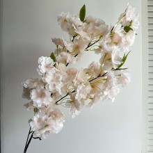 Сакура с листиками, 100 см, нежно-персиковая, шт.