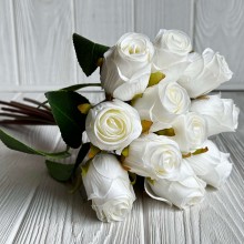 Букет роз, 28 см, айвори, букет из 11 шт.