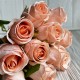 Букет роз, 28 см, персиковый, букет из 11 шт.