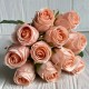 Букет роз, 28 см, персиковый, букет из 11 шт.