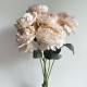 Букет пионов, 51 см, персиковый, шт.