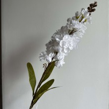 Букет дельфиниумов, 85 см, белый, шт.