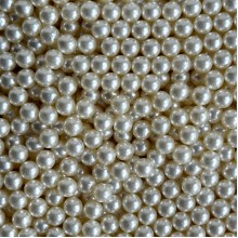 Жемчуг (пластик) для установки на прессе (без отверстия), 10 мм, молочный, упаковка 500 грамм