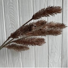 Ветка пушистая, 72 см, темно-коричневая, шт.