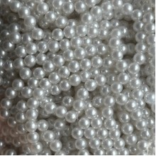 Жемчуг на нити Vip, 6 мм, айвори, упаковка 500 г