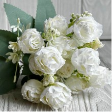 Букет лизиантуса, 25 см, белый, шт.