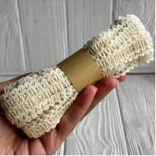 Тесьма-мешковина (змейка), 1,4 см, молочная, рулон 10 м