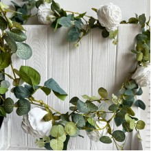 Цветочная лиана, 180 см, белые розы, шт.