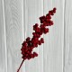 Веточка калины с глиттером, 20 см, красная, упаковка 50 шт.