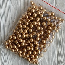Калина россыпью, 12 мм, золото, упаковка 200 шт.