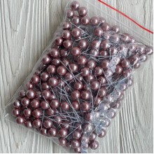 Калина россыпью, 12 мм, темно-пудровая, упаковка 200 шт.