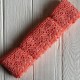 Кружево макраме Оливия, 6,5 см, розово-персиковый, рулон 9 м