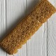 Кружево макраме Оливия, 6,5 см, золото, рулон 9 м