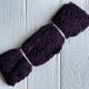 Кружево макраме "Сандра", 7,5 см, черничное, рулон 9 м