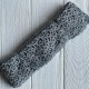 Кружево макраме "Сандра", 7,5 см, серое, рулон 9 м