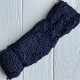 Кружево макраме "Сандра", 7,5 см, темное индиго, рулон 9 м