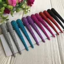 Заколка стрела (большая), 12,5 см, цветной микс (с блестками), упаковка 12 шт.