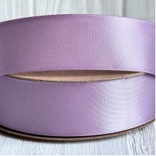 Атлас двосторонній (преміум), 2,5 см, фіалковий, рулон 23 м