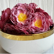 Бутон японской камелии, 5,5х6 см, сиренево-пудровый, упаковка 20 шт.