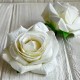 Бутон бархатной розы, 7 см, айвори, упаковка 10 шт.