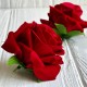 Бутон бархатной розы, 7 см, красный, упаковка 10 шт.