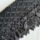 Кружево макраме Лили, 11 см, черное, рулон 9 м Кружево макраме Лили, 11 см, черное, рулон 9 м