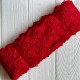 Мереживо макраме Палмер, 9 см, червоне, рулон 9 м