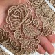 Кружево макраме Палмер, 9 см, кофейное, рулон 9 м