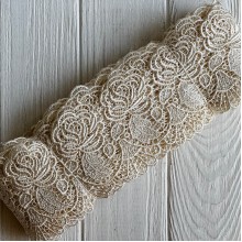 Кружево макраме Палмер, 9 см, молочное, рулон 9 м
