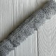 Кружево макраме Эвелин, 4 см, серое, рулон 9 м