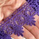 Кружево макраме Эвелин, 4 см, средне-фиолетовое, рулон 9 м
