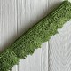 Кружево макраме Эвелин, 4 см, оливковое, рулон 9 м