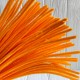Синельний дріт простий, 6 мм х 30 см, помаранчевий, 100 шт.