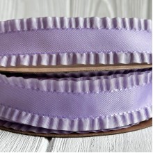 Лента-рюша, 2,5 см, лиловая, рулон 23 м Лента-рюша, 2,5 см, лиловая, рулон 23 м