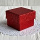 Коробочка для украшений квадратная, 5х5х3,8 см, красная, упаковка 24 шт. Коробочка для украшений квадратная, 5х5х3,8 см, красная, упаковка 24 шт.