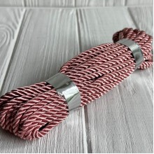 Шнур декоративный, 5 мм, пудровый, рулон 9 м