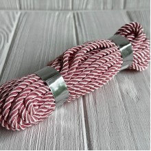 Шнур декоративный, 5 мм, розовый, рулон 9 м