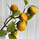 Ветка с мандаринами, 60 см, желто-зеленая, шт.