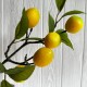 Ветка с лимонами, 60 см, желтая, шт.