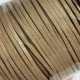 Шкіряний шнур (з перламутром), 0,26х1,4 см, золото, рулон 90 м