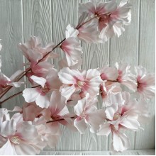 Ветка гардении, 112 см, нежно-розовая, шт.