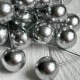 Кулька глянцева на проволоці, 25 мм, срібло, упаковка 100 шт. Кулька глянцева на проволоці, 25 мм, срібло, упаковка 100 шт.