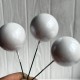Шарик глянцевый на проволоке, 40 мм, белый, упаковка 50 шт. Шарик глянцевый на проволоке, 40 мм, белый, упаковка 50 шт.