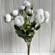 Букет ранункулюсов, 30 см, белый, шт.