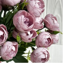 Букет ранункулюсов, 30 см, розово-сиреневый, шт.