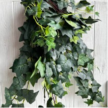 Свисающая ветка плюща, 90 см, зеленый, шт.