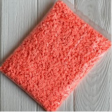 Плоские бусины, 6 мм, персиковые, Большая упаковка 500 г