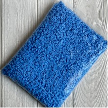 Плоские бусины, 6 мм, светло-синие, Большая упаковка 500 г