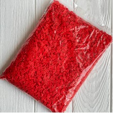 Плоские бусины, 6 мм, красные, Большая упаковка 500 г