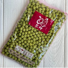 Бусина в пупырышку круглая матовая, 12 мм, оливковая, упаковка 500 г